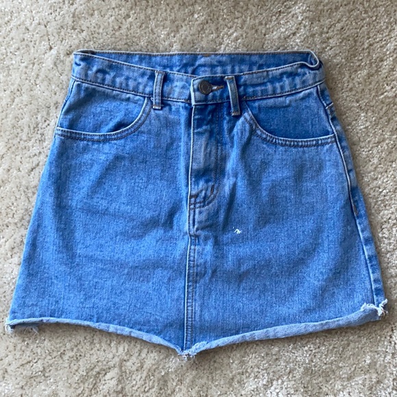 Brandy Melville Skirts Vintage Brandy Melville Denim Skirt Poshmark